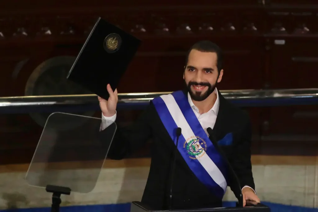 El presidente de El Salvador, Nayib Bukele