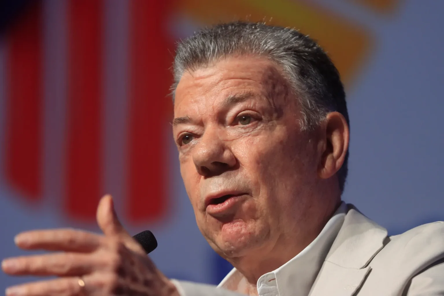 El expresidente colombiano Juan Manuel Santos