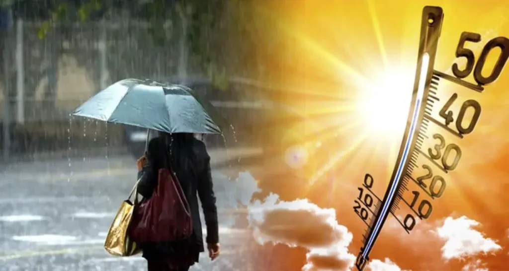 Lluvias y temperaturas calurosas