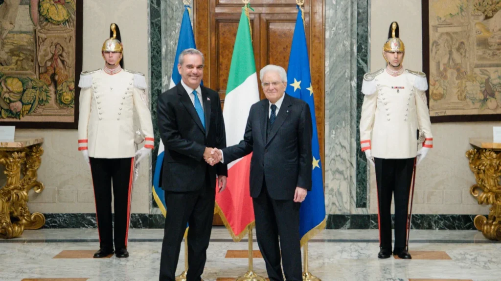 Presidente Abinader se reúne con su homólogo italiano, Sergio Mattarella Presidente Abinader
