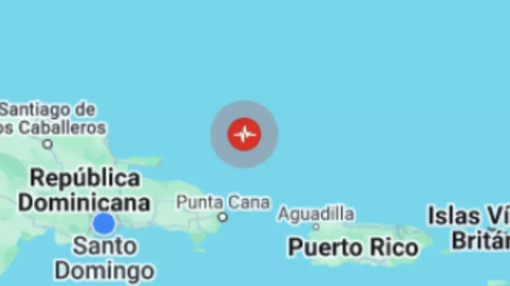 Sismo de Magnitud 5.8 sacude la costa de República Dominicana Sismo