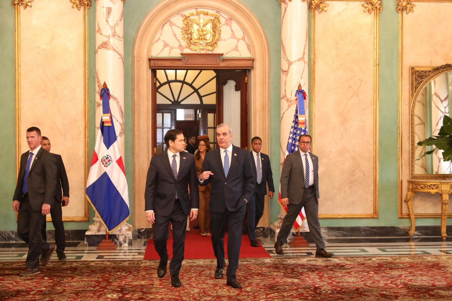 Presidente Abinader y secretario de Estado de EEUU, Marco Rubio encabezan reunión de trabajo