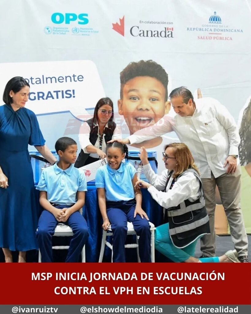 MSP inicia jornada de vacunación contra el VPH en escuelas
