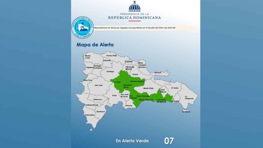 COE mantiene bajo vigilancia a siete provincias